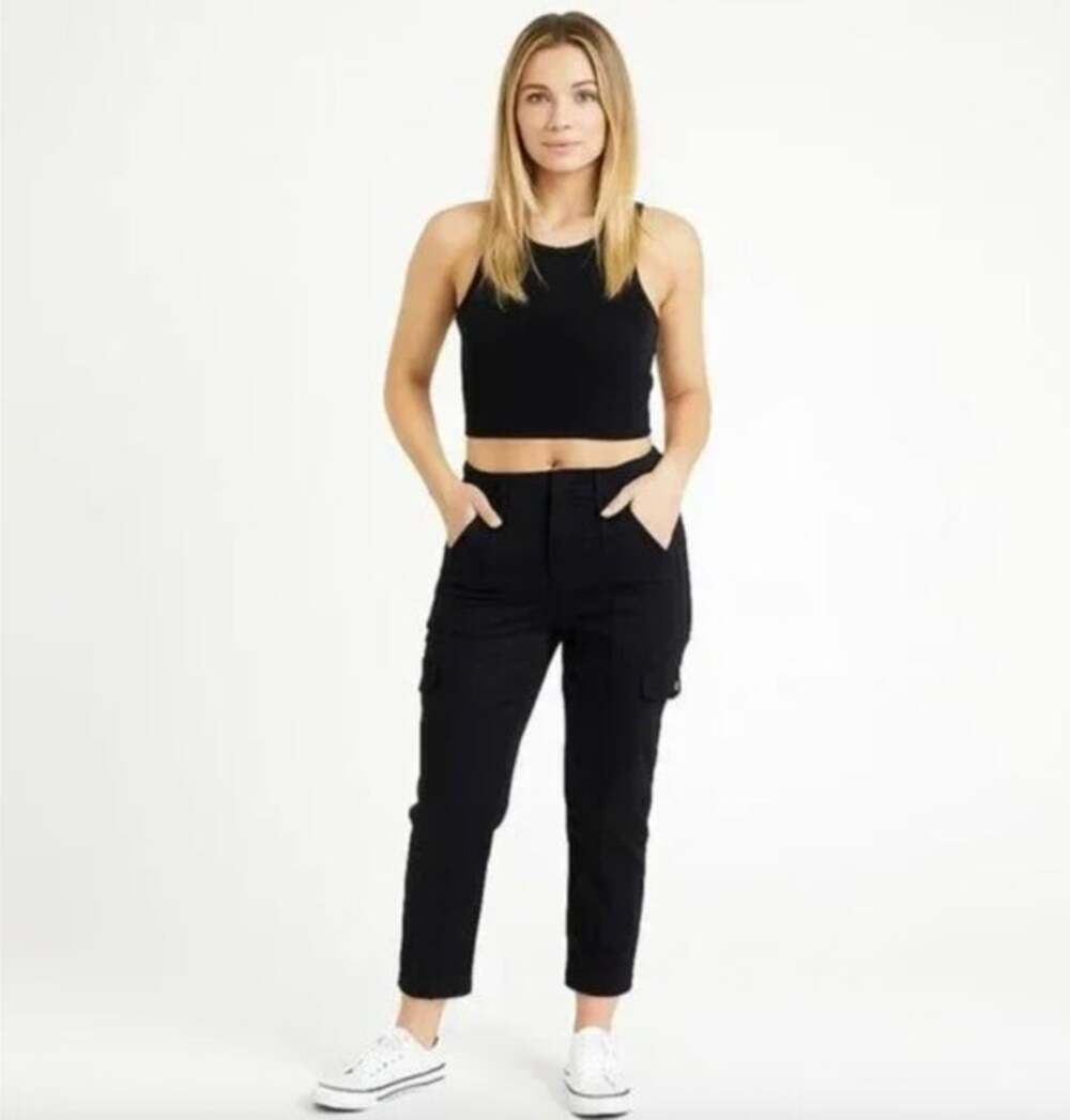 White House Black Market Pants Size 00 NEW High Rise Utility Crop Pants Cargo